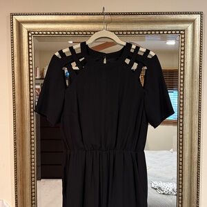 H&M Elegant Black Jumpsuit size 8